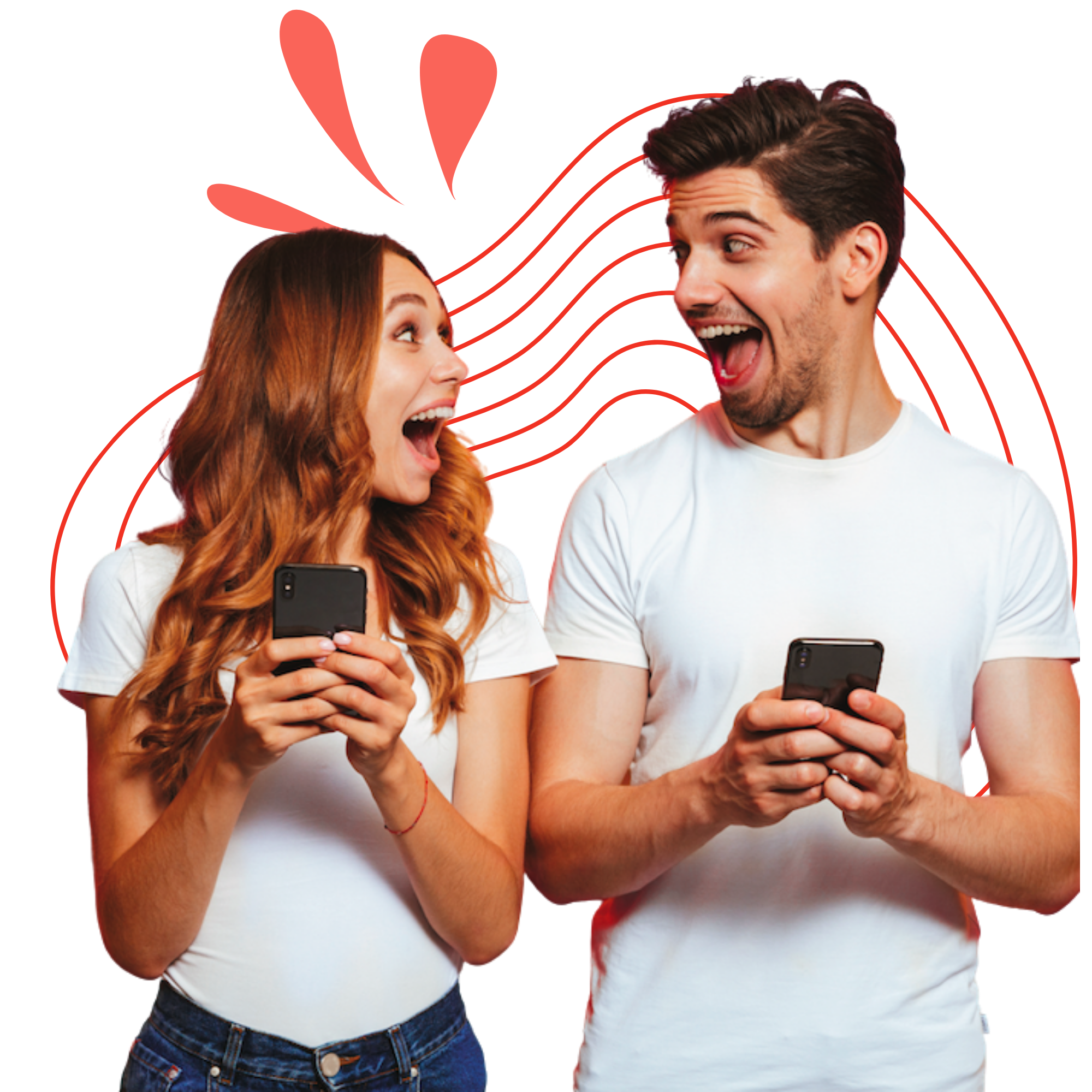 Couple excité par leur mission